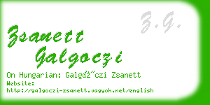 zsanett galgoczi business card